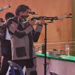 Andre Apriansyah meraih medali emas menembak. Foto: Kominfo Muba.