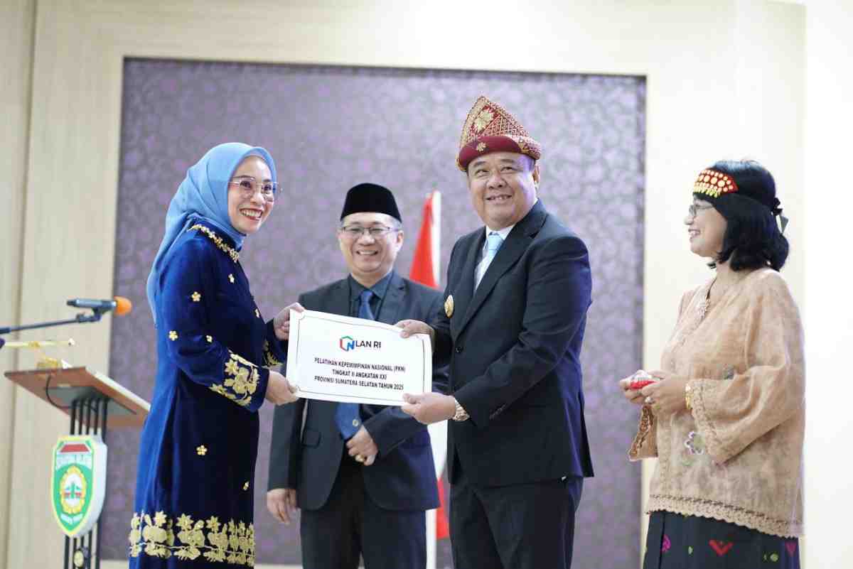 wagub (1) Wagub Sumsel, Cik Ujang saat hadir di penutupan Pelatihan Kepemimpinan Nasional (PKN) Tingkat II Angkatan XXI Tahun 2025 di BPSDMD Sumsel, Foto: Humas Pemprov Sumsel.