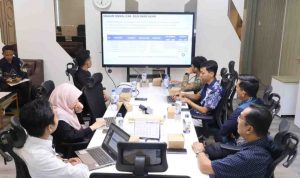 Plt Kadin Kominfo Muba Daud Amri Konsultasi Penanganan Blankspot ke Kementerian Komdigi. Foto: Kominfo Muba.