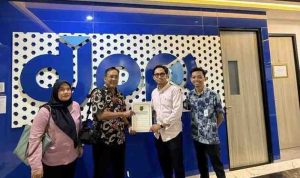 Kominfo Muba menerima bantuan 14 titik jaringan internet dari Menkoinfi Digi. Foto: Kominfo Muba.