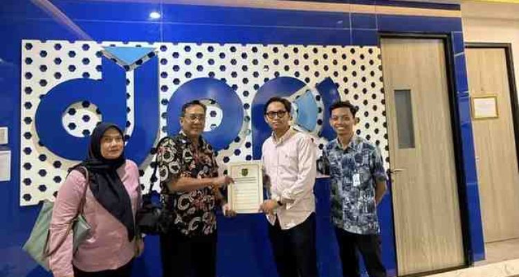 Kominfo Muba menerima bantuan 14 titik jaringan internet dari Menkoinfi Digi. Foto: Kominfo Muba.