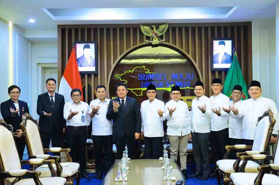 Jajaran pengurus KKP bersilaturrahim dengan Gubernur Sumsel, Rabu (12/11/2025). Foto: Humas Pemprov Sumsel.