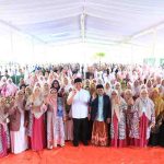 Gubernur Sumsel, Herman Deru hadiri silaturahmi memperingati Hari Lahir ke-2 Jam’iyyah Mudrasatil Qur’an Lil Hafizah (JMQH) Sumsel yang digelar di Pondok Pesantren Al-Karim Islamic Center KTM Tanjung Lago, Kabupaten Banyuasin, Minggu (16/11/2025). Foto: Humas Pemprov Sumsel.