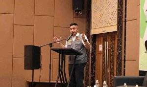 Sekda Palembang, Aprizal saat Sosialisasi Pengelolaan Informasi Administrasi Kependudukan (Adminduk), Selasa (18/11/2025). Foto: Kominfo Palembang.