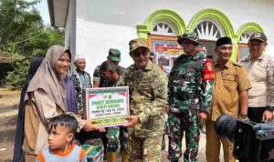 tentara Kegiatan penutupan Manunggal TNI di Desa Banjar, Sungai Lilin, Muba, Kamis (6/11/2025). Foto: Kominfo Muba.