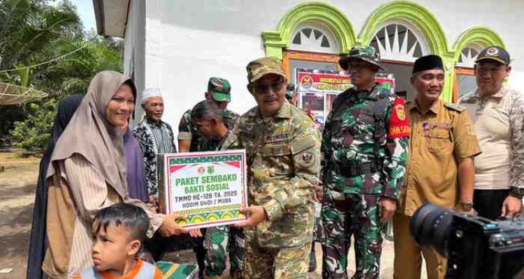 Kegiatan penutupan Manunggal TNI di Desa Banjar, Sungai Lilin, Muba, Kamis (6/11/2025). Foto: Kominfo Muba.