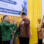 Pengurus Ikatan Keluarga Keban Air Hitam (IKKA) resmi dikukuhkan secara langsung oleh Bupati Muba HM Toha Tohet SH di Gedung Serbaguna Lubuk Kawah Palembang, Minggu (23/11/2025). Foto: Kominfo Muba.