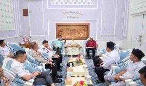 Panitia Haul KI Marogan dan Zikir AKbar audiensi dengan Sekda Palembang, Aprizal, Rabu (26/11/2025). Foto: Kominfo Palembang.