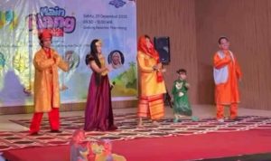 Salah stau pertunjukan dongeng rempah di Gedung Kesenian Palembang, Sabtu (21/12/2025). Foto: Kominfo Palembang.