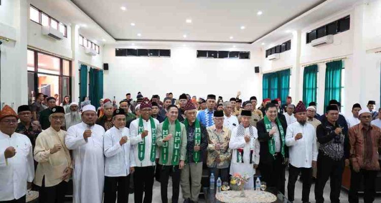 Ratusan perwakilan ulama se Sumatera dan Jawa kumpul di Asrama Haji Palembang, Sabtu (24/1/2026). Foto: Kominfo Palembang.
