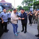 Gubernur Sumatera Selatan (Sumsel) Dr. H. Herman Deru menerima kunjungan silaturahmi Wakil Menteri Hukum (Wamenkum) Republik Indonesia, Edward Omar Sharif Hiariej. Foto: Humas Pemprov Sumsel.