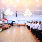 Para kepala OPD yang hadir menandatangni fakta integritas di hadapan Gubernur Sumsel, Rabu (21/1/2026). Foto: Humas Pemprov Sumsel.