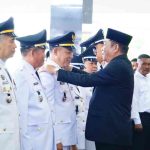 Bupati Muba, HM Toha melantik sejumlah pejabat baru di lingkungan Pemkab Muba, Rabu (31/12/2025). Foto: Kominfo Muba.