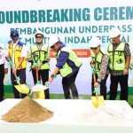 Gubernur Sumatera Selatan (Sumsel) Dr. H. Herman Deru menghadiri Groundbreaking Ceremony pembangunan underpass PT Mustika Indah Permai (MIP) di Desa Merapi, Kabupaten Lahat, Jumat (16/1/2026) pagi. Foto: Humas Pemprov Sumsel.