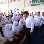 Gubernur Sumatera Selatan (Sumsel) Herman Deru meresmikan (kick off) Pemantauan Aktif Pencegahan Dengue pada anak sekolah dasar di Kota Palembang, Rabu (18/02/2026) pagi. Foto: Humas Pemprov Sumsel.