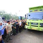 Gubernur Sumsel, Dr H Herman Deru meresmikan Jalan Khusus Batubara milik PT Levi Bersaudara Abadi yang berlokasi di KM 01 PT Levi Bersaudara Abadi/KM 017 Stockpile PT Servo Lintas Raya, Kabupaten Lahat, Jumat (13/2/2026) siang. Foto: Humas Pemprov Sumsel.