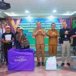 Wakil Bupati Musi Banyuasin, Abdur Rohman Husen secara resmi mencanangkan Pembaruan Data Tunggal Sosial dan Ekonomi Nasional (DTSEN) dan Ground Check Penerima Bantuan Iuran Jaminan Kesehatan (PBI-JK), Senin (16/3/2026) di Auditorium Pemkab Muba. Foto: Kominfo Muba.