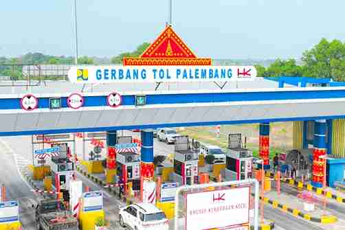 Gerbang tol Keramasan, Palembang. Foto: Dok Hutama Karya.