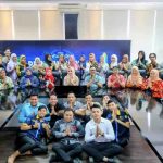 Suasana halalbihalal pegawai Kominfo Muba. Foto: Kominfo Muba.