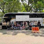 Para mahasiswa asal Muba diberangkatkan mudik dari Yogya ke Sekayu, gratis biaya Pemkab Muba. Foto: Kominfo Muba.