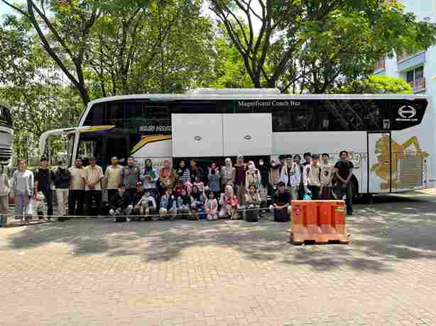 Para mahasiswa asal Muba diberangkatkan mudik dari Yogya ke Sekayu, gratis biaya Pemkab Muba. Foto: Kominfo Muba.