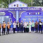 Menjelang arus mudik Lebaran Idul Fitri 1447 Hijriyah, Sekretaris Daerah Kota Palembang, Aprizal Hasyim turun langsung meninjau sejumlah posko Lebaran milik Pemerintah Kota Palembang, Rabu (19/03/2025). Foto: Kominfo Palembang.