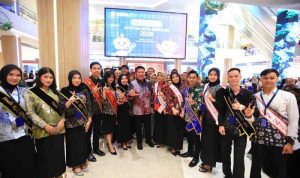 Gubernur Sumsel, Herman Deru saat menghadiri final lomba video AI, Minggu (19/04/2026) siang. Foto: Humas Pemprov Sumsel.