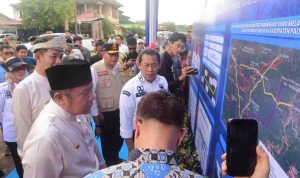 Gubernur Sumsel, Hermam Deru saat Ground Breaking Jalan Simpang Raja, PALI, Rabu (22/4/2026). Foto: Humas Pemprov Sumsel.