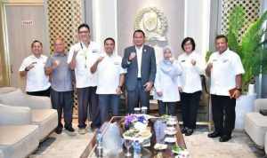 Ketua DPRD Sumsel, Andie Dinialdie, menerima kunjungan audiensi dari Kepala Kanwil Dirjen Pajak (DJP) Sumsel dan Babel, Retno Sri Sulistyani Foto: IG Humas DPRD Sumsel.