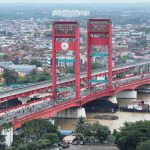 Car Free Day (CFD) di atas Jembatan Ampera, Minggu (12/4/2026) pagi. Foto: Kominfo Palembang.