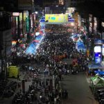 Car Free Night (CFN) di Jalan Kol Atmo Palembang, Sabtu (11/4/2026) malam. Foto: Kominfo Palembang.