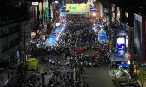 Car Free Night (CFN) di Jalan Kol Atmo Palembang, Sabtu (11/4/2026) malam. Foto: Kominfo Palembang.