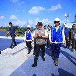 Gubernur Sumatera Selatan, Dr. H. Herman Deru menghadiri kegiatan groundbreaking Proyek Hilirisasi Nasional Fase II percepatan pengembangan coal to dimethyl ether (DME) di Tanjung Enim. Foto: Humas Pemprov Sumsel.