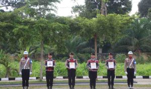 Empat anggota Polres Muratara dipecat dengan tidak hormat. Foto: IST