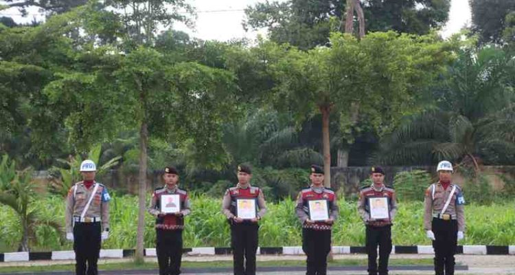 Empat anggota Polres Muratara dipecat dengan tidak hormat. Foto: IST