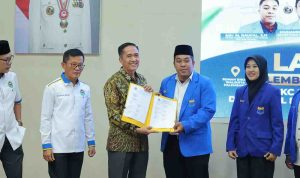 Walikota Palembang, Ratu Dewa menerima kunjungan pengurus Pergerakan Mahasiswa Islam Indonesia (PMII) Sumsel. Foto: Kominfo Palembang.