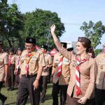 Jambore Cabang Gerakan Pramuka Kota Palembang Tahun 2026 resmi dibuka di Lapangan Utama Kwartir Cabang Gerakan Pramuka Kota Palembang, Kamis (30/4/2026) oleh Ketua Kwartir Cabang Gerakan Pramuka Kota Palembang, Putri Azizah Prima Salam. Foto: Kominfo Palembang.