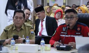 Sekda Palembang, Aprizal Hasyim saat membuka Paparan Renja PD Kota Palembang yang digelar selama dua hari dan diikuti seluruh perangkat daerah, Senin (27/4/2026). Foto: Kominfo Palembang.