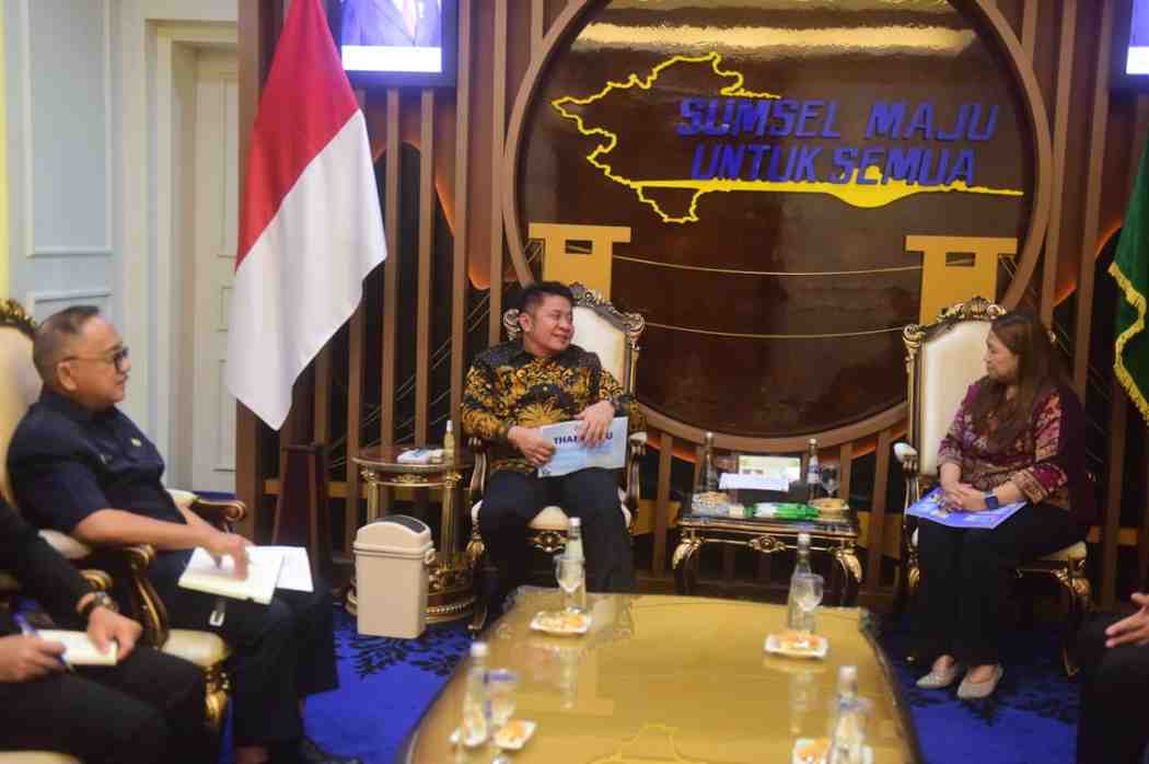 Gubernur Sumsel, Herman Deru saat menerima pengurus AFI di Ruang Tamu Gubernur Sumsel, Kamis (16/4/2026). Foto: Humas Pemprov Sumsel.