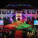 Suasana di halaman Museum Sultan Mahmud Badarrudin (SMB) II Palembang, Rabu (29/4/2026) malam, yang menggelar acara Hari Tarian Sedunia, Foto: Kominfo Palembang.