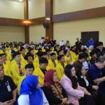 Para mahasiswa Unsri yang ikut kuliah umum di Unsri, Bukit Besar, Jumat (17/4/2026). Foto: Humas Pemprov Sumsel.