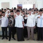Gubernur Sumatera Selatan (Sumsel) Dr. H. Herman Deru menghadiri sekaligus memberikan pembekalan pada Pembukaan Pendidikan Dasar–Pendidikan Kader Penggerak Nahdlatul Ulama (PD-PKPNU) Angkatan II yang diselenggarakan Pengurus Wilayah Nahdlatul Ulama (PWNU) Sumsel di Balai Diklat Keagamaan Palembang, Jumat (29/5/2026). Foto: Humas Pemprov Sumsel.