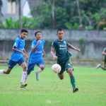 Pemain PS Palembang U-15 menggiring bola saat final piala Gubernur Sumsel Regional Palembang, Minggu (24/5/2026). Foto: Kominfo Palembang.