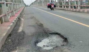 Jembatan Desa Baruge, Babat Toman, Muba. Foto: Dok harianmuba.com.
