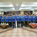 Bupati Muba, HM Toha saat membuka Musyawarah Pimpinan Korpri Kabupaten Muba dalam rangka Pemilihan Ketua Korpri Pengganti Antar Waktu Masa Bakti 2024–2029, Rabu (20/5/2026) di Auditorium Pemkab Muba. Foto: Kominfo Muba.