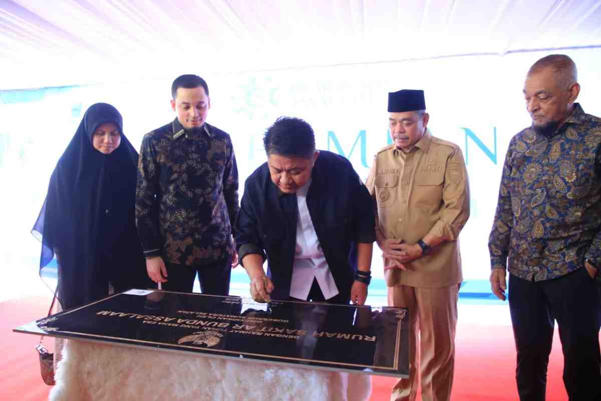 Gubernur Sumatera Selatan (Sumsel) Dr. H. Herman Deru meresmikan Rumah Sakit AR Bunda Assalam di Kabupaten Lahat, Senin (11/5/2026) Foto: Humas Pemprov Sumsel.