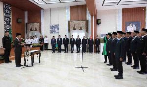 Walikota Palembang, Ratu Dewa melantik sejumlah pejabat di lingkungan Pemkot Palembang, Rabu (6/5/2026). Foto: Kominfo Palembang.