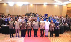 Wakil Gubernur Sumatera Selatan, H. Cik Ujang menghadiri kegiatan Lomba Cerdas Cermat (LCC) Empat Pilar MPR RI yang diselenggarakan oleh Majelis Permusyawaratan Rakyat Republik Indonesia di Ballroom Hotel Aryaduta Palembang, Sabtu (2/5/2026). Foto: Humas Pem,prov Sumsel.