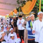 Wagub Sumsel,. Cik Ujang saat menghadiri Haul Akbar KH Ali Umar Thoyib di Kompleks Griya Asri Sungai Buah, Palembang, Minggu (17/5/2026). Foto: Humas Pemprov Sumsel.