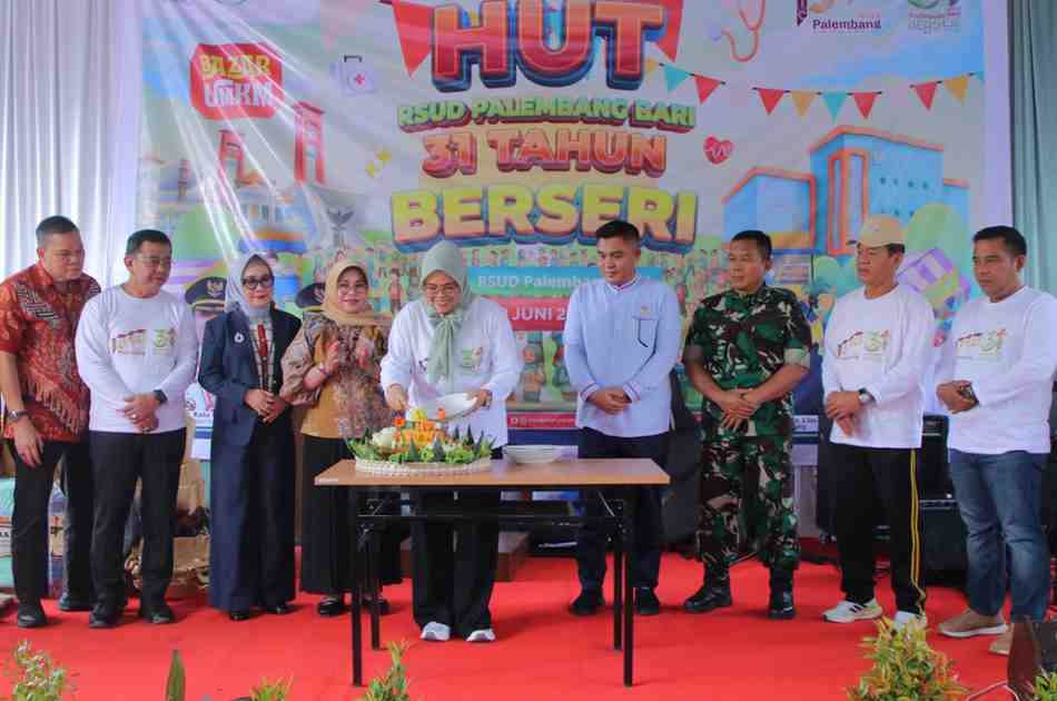 Puncak peringatan HUT ke-31 RSUD Palembang BARI dihadiri Sekretaris Daerah Kota Palembang, Aprizal Hasyim, Jumat (19/6/2026). Foto: Kominfo Palembang.